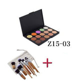 11 Unids Manija  Cepillos  15 Color Antiojeras Neutral Paletas Contorno Crema Kit Cara Cosmetica Eyeshadow Cosmeticos Smrp