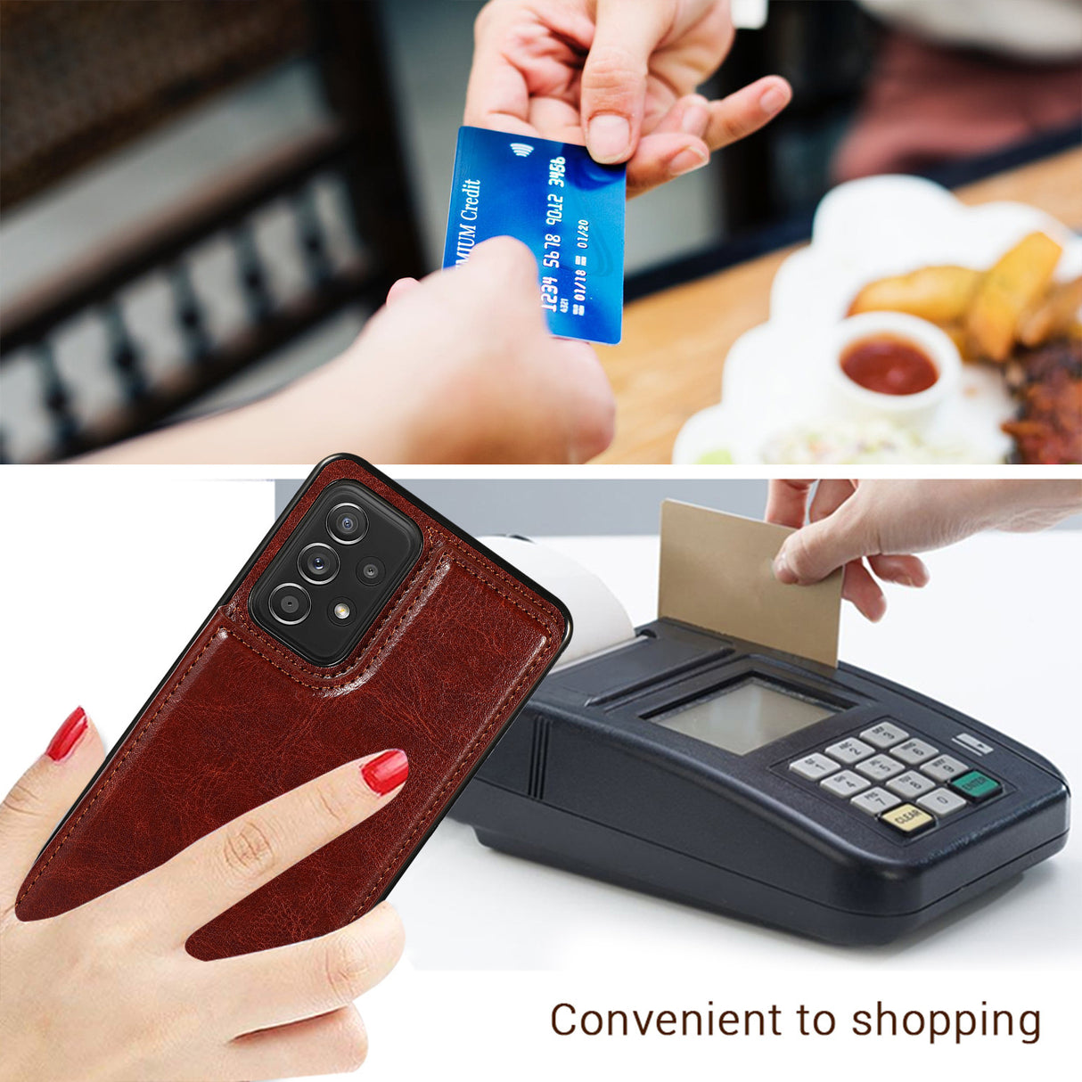 Card Leather Flip Phone Case Cover