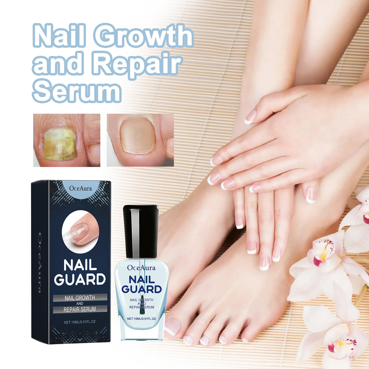 Hand And Foot Nail Nutrition Moisturizing Repair Soft Nail Gentle Cleaning Bright Nail Care