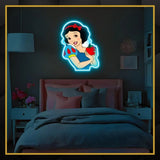 Snow White UV Neon Sign