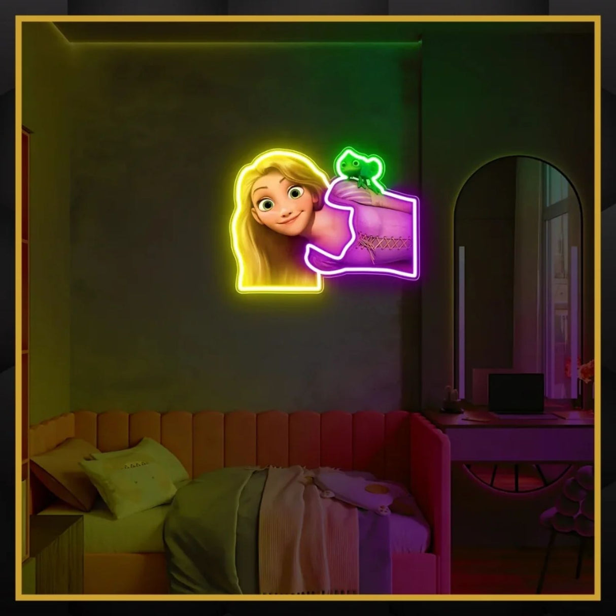 Rapunzel UV Neon Sign