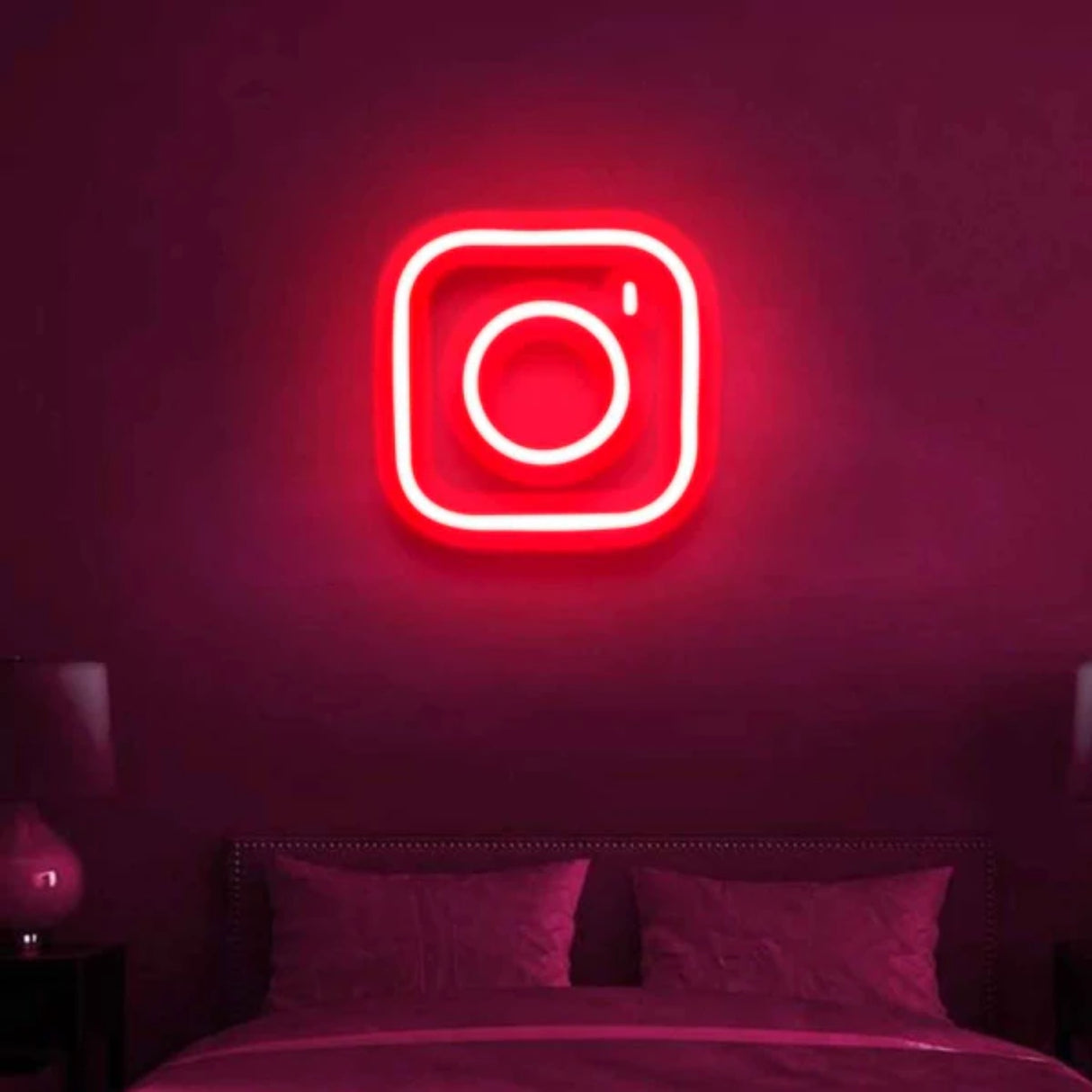 Instagram Logo Neon Sign - A Vibrant Fusion of Social Media