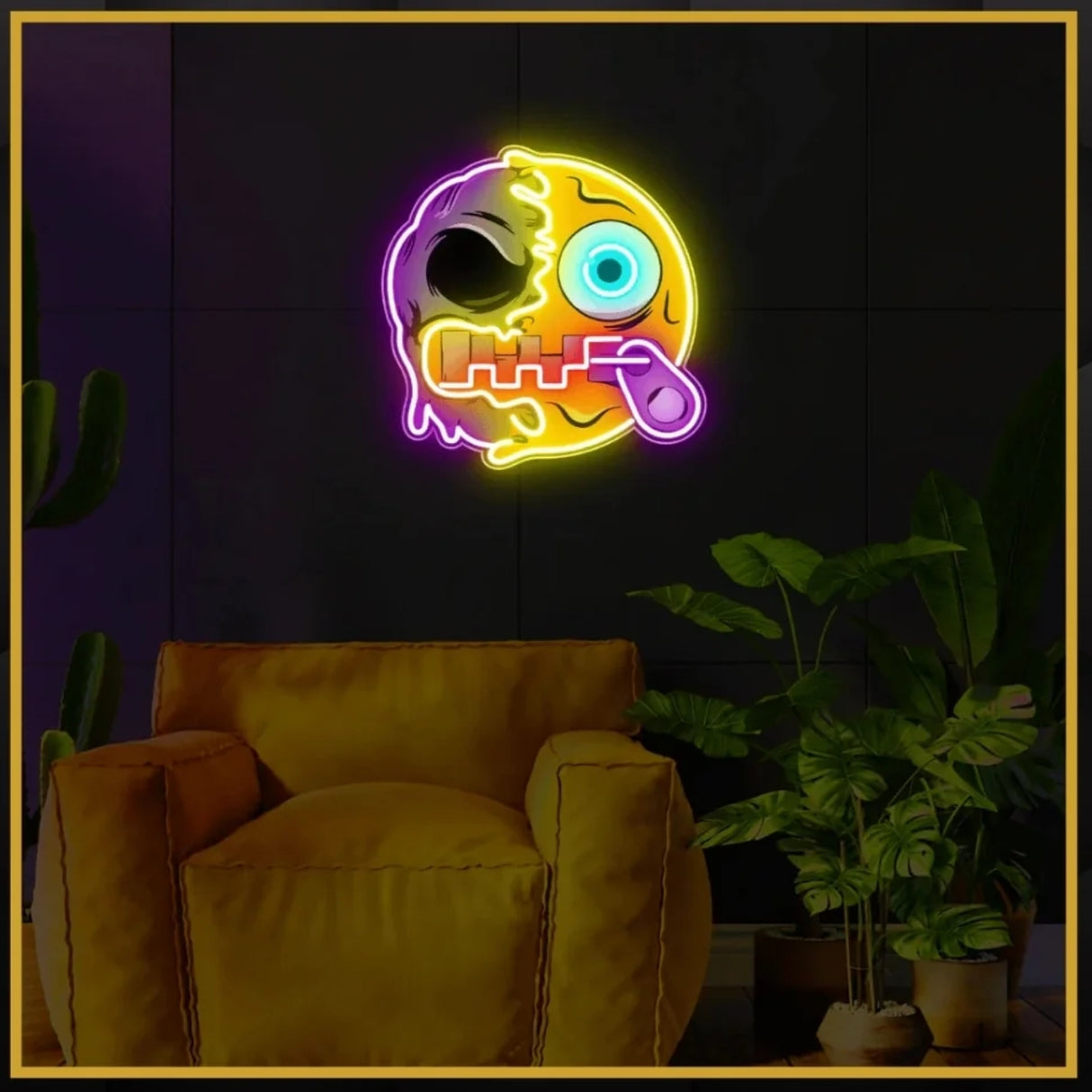 Evil Spongebob UV Neon Sign