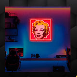 Marilyn Monroe UV Print Neon Sign