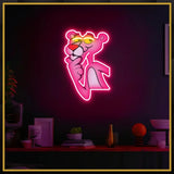 Pink Panther UV Neon Sign