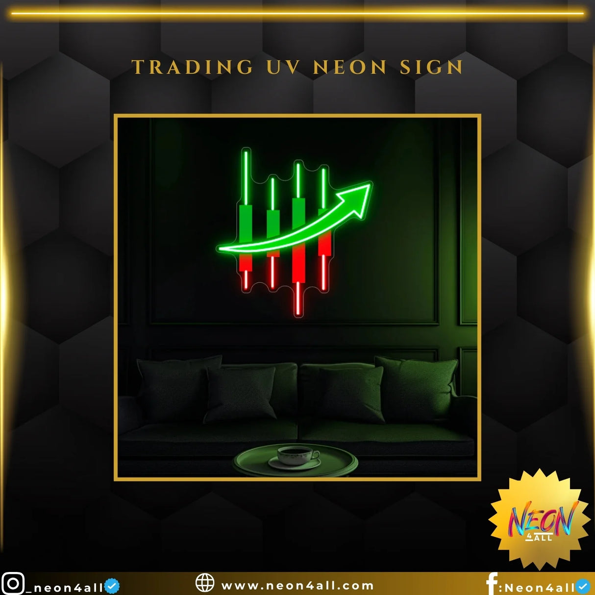 Trading UV Neon Sign