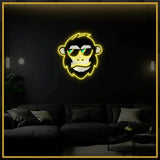 Cool Monkey UV Print Neon Sign