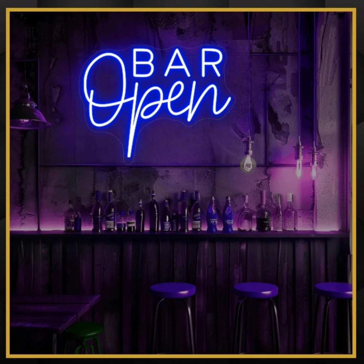 Open Bar Neon Sign