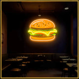 Burger UV Neon Sign