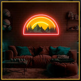 Mountain UV Neon Sign