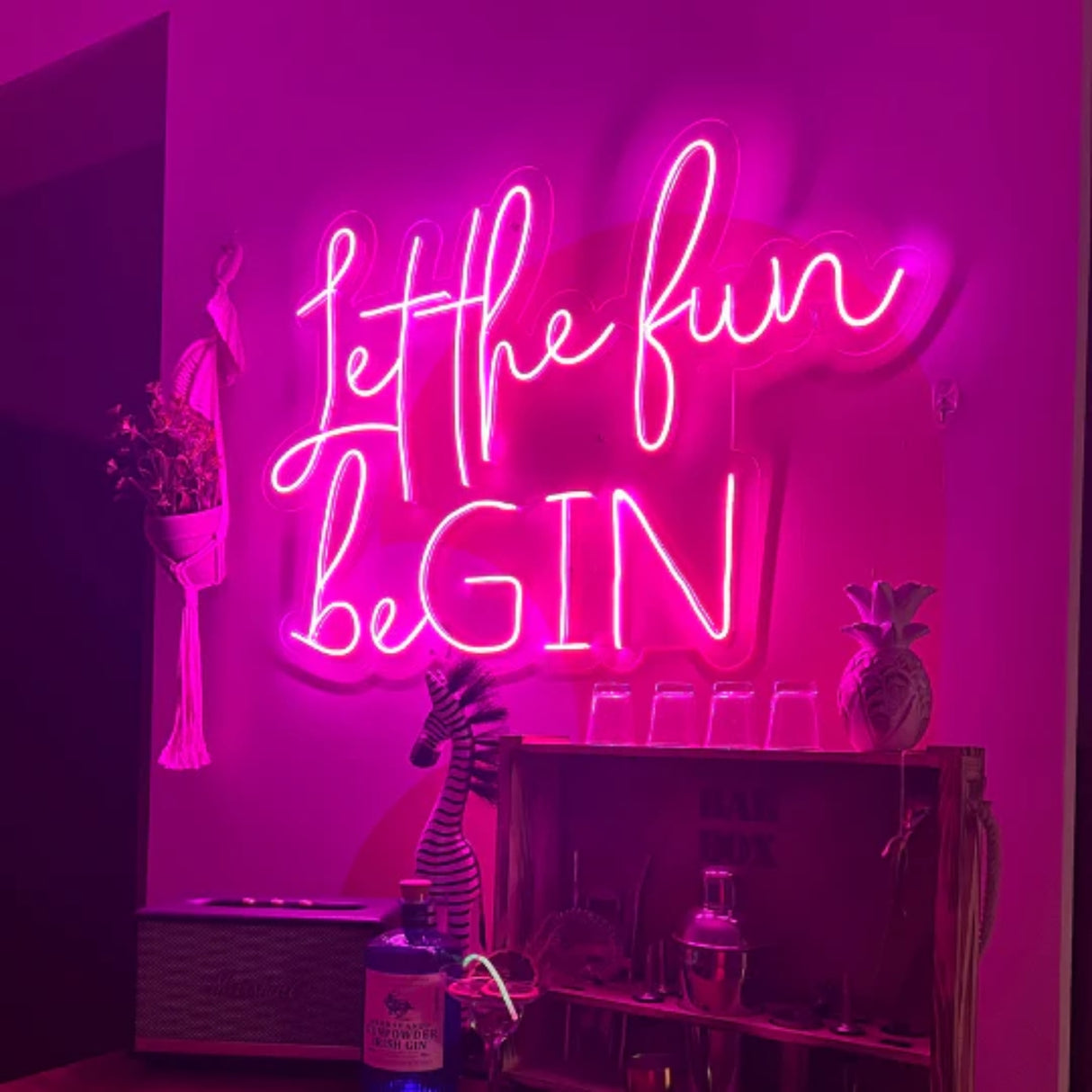 Let the fun beGIN Neon Sign