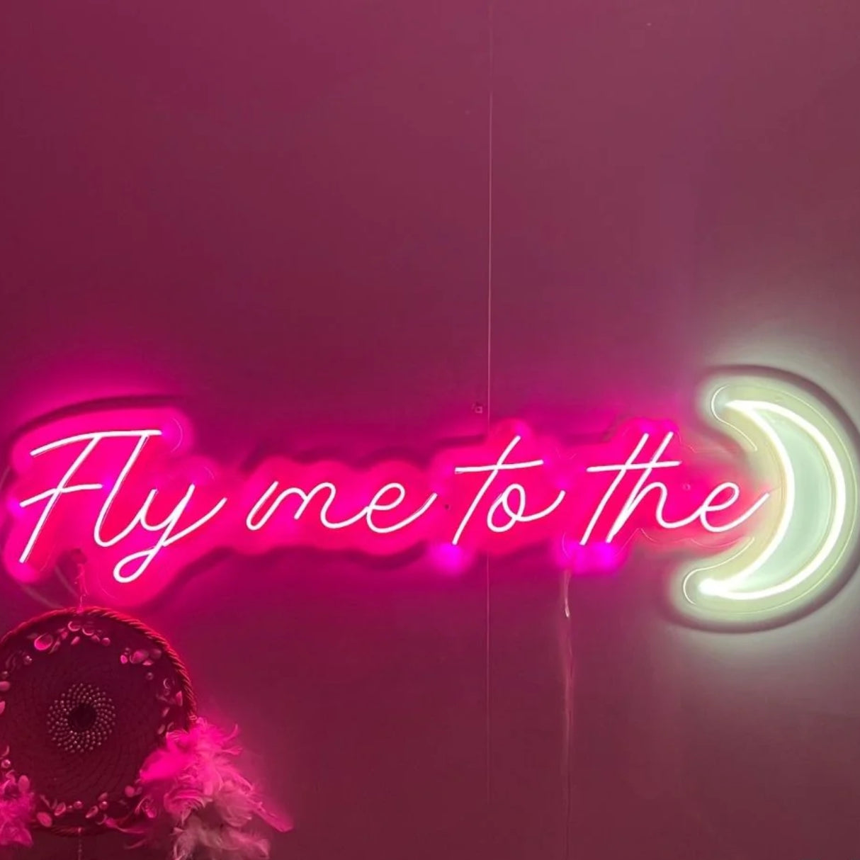 Fly Me To The Moon Neon Sign