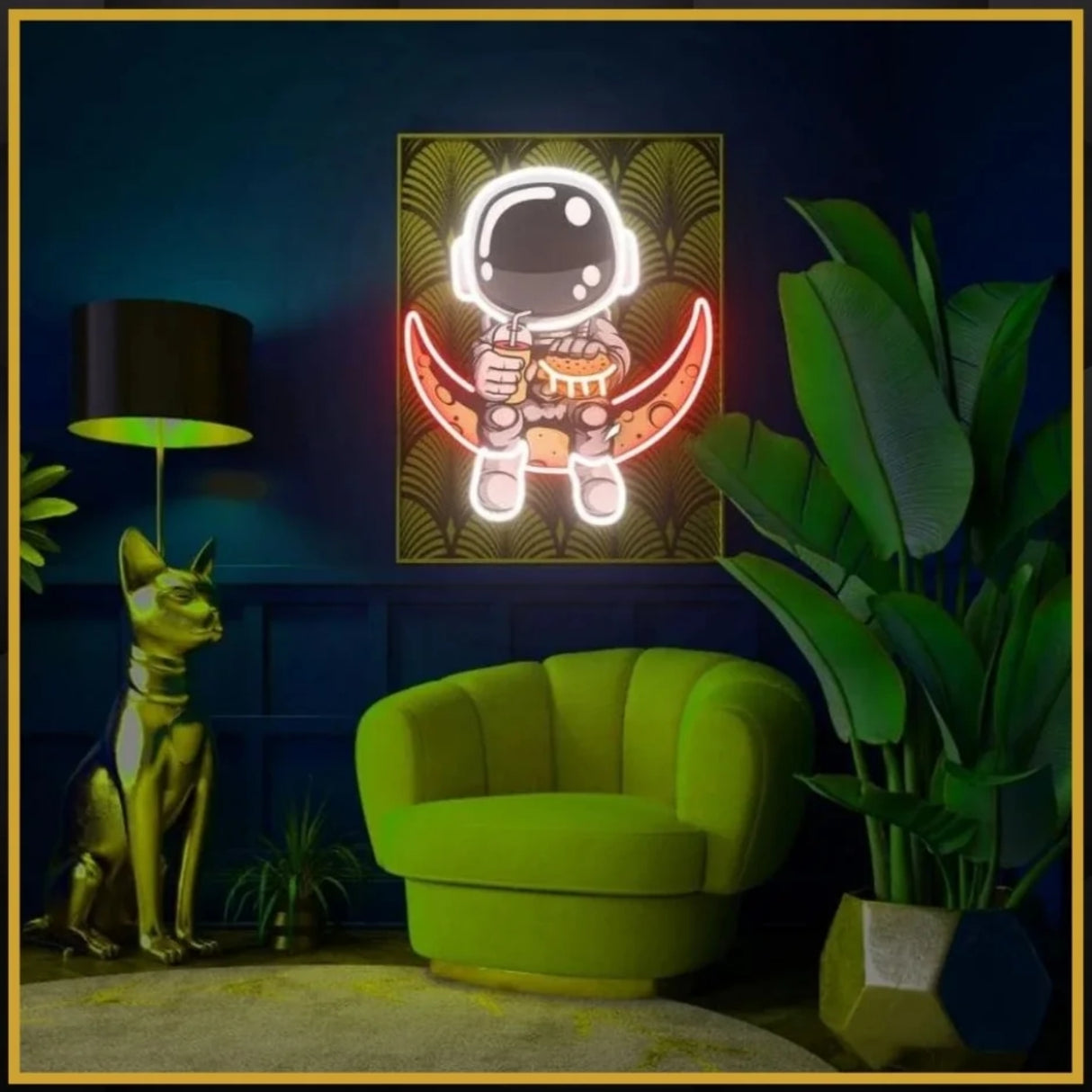 Astronaut UV Neon Sign