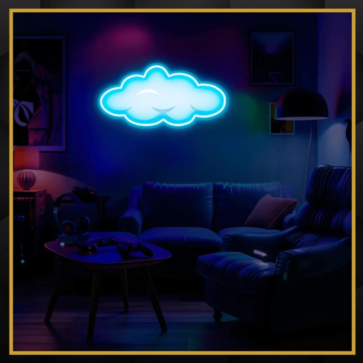 Cloud UV Neon Sign