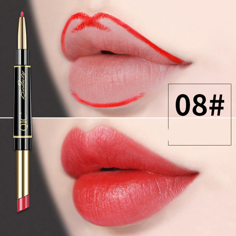 Double Head Lipstick Pen Waterproof And Makeup Holding