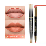 2-in-1 Matte Waterproof Non-Stick Lipstick Pencil