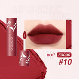 Matte Fog Face Lip And Cheek Dual-use Powder Blusher Lipstick Air Lip Glaze