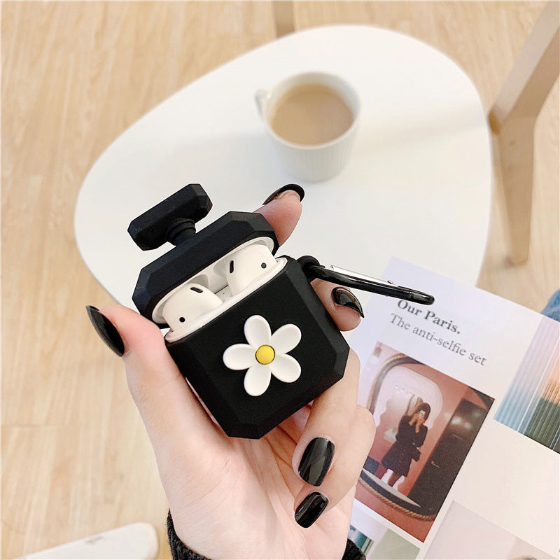 Flower perfume bottle earphone sleeve