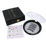 3D double magnet false eyelashes 24P double magnet false Mascara free magnetic false eyelash double magnet eyelashes