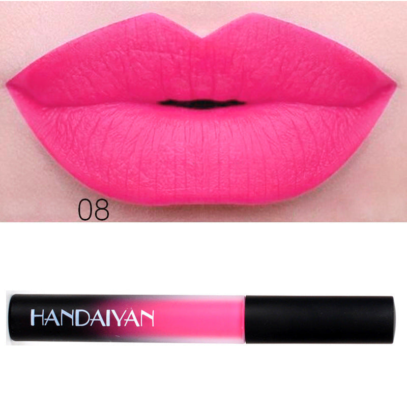 Charm color matte Velvet Matte Lip gloss lip matte glaze with matte lipstick liquid lasting authorization