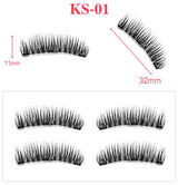 Double magnetic trimagnetic magnet false eyelash 24P full eye four sharpener magnetic eyelashes.