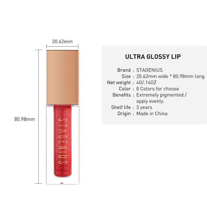 STAGENIUS Water Shining Crystal Flash Lip Glaze