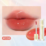 Iced Tea Mirror Lip Glaze Mirror Water Gloss Lip Gloss Glass Jelly Lip Brown Lipstick