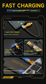 Four-in-one Super Fast Charge Data Cable