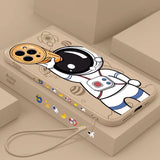 Compatible With  , Cartoon Astronaut Creative Planet Silicone Phone Case