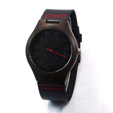 Bottom laser wooden watch