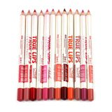 12 color mixed color waterproof lip liner