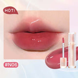 Iced Tea Mirror Lip Glaze Mirror Water Gloss Lip Gloss Glass Jelly Lip Brown Lipstick