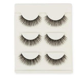 Compatible with Apple, 3 pair false eyelashes mink hair lashes Slim curly raised fake Eyelasehe extension Cilios Posticos makeup