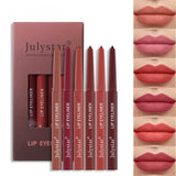 Lip Pencil Waterproof Not Smudge Lipstick Pen Matte Lip Gloss Rotation