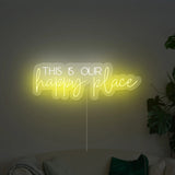 This Is Our Happy Place Neon Sign