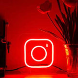 Instagram Logo Neon Sign - A Vibrant Fusion of Social Media