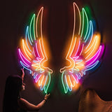 Colourful Wings Neon Sign