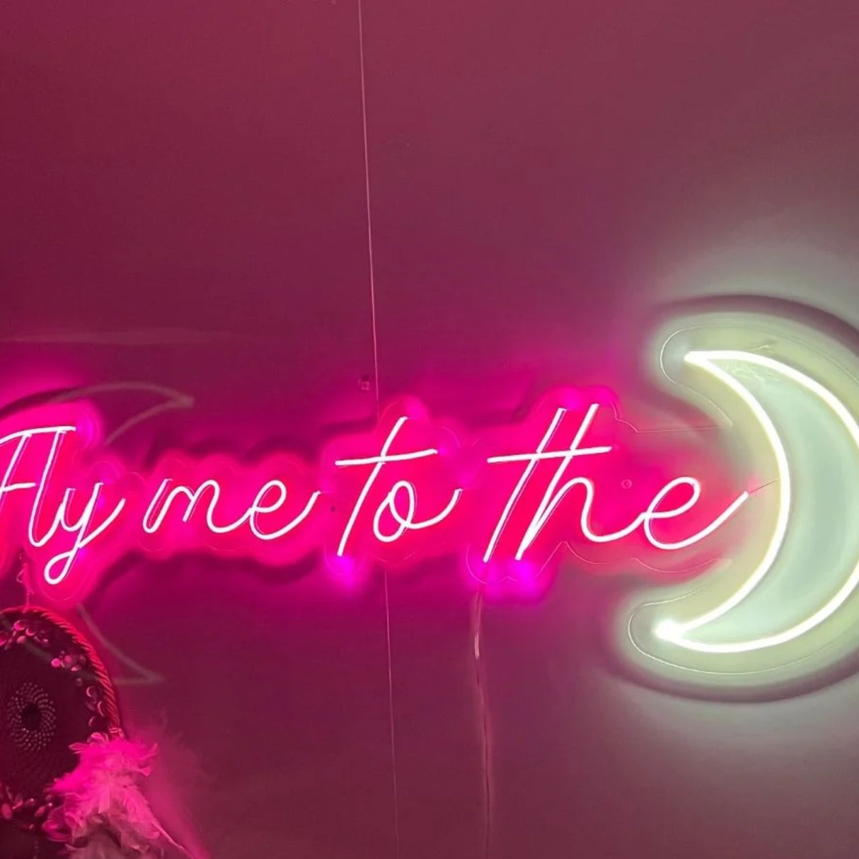 Fly Me To The Moon Neon Sign