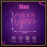 Open Bar Neon Sign