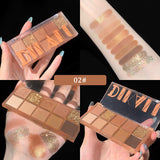 10-color Eye Shadow Niche Ultra-shine Pearlescent Matte Eye Shadow Palette