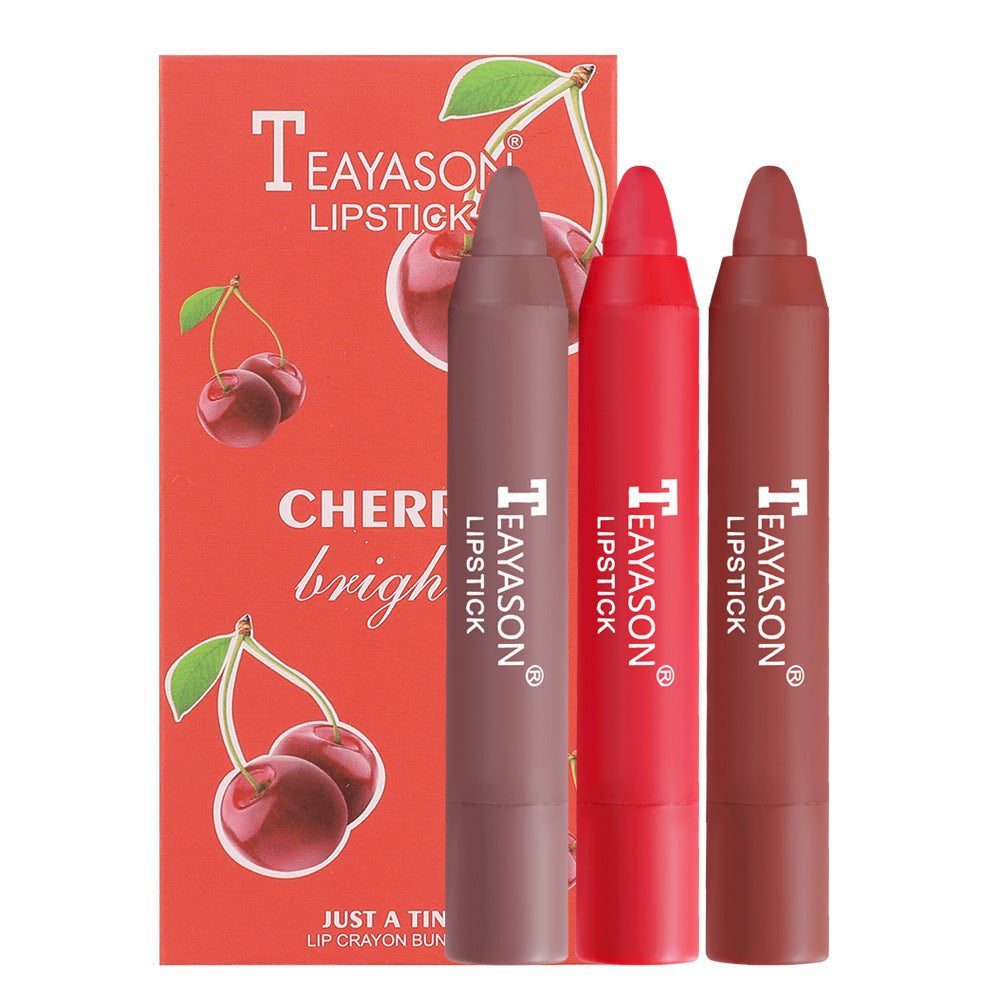 Makeup Crayon Lipstick 3-Pack Small Set