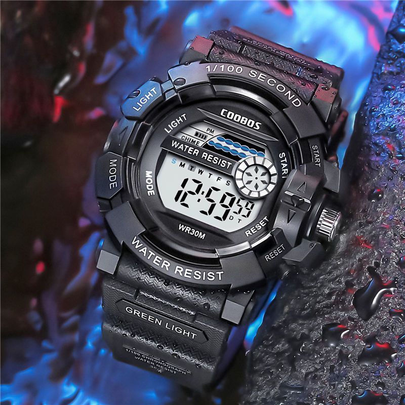 Waterproof Sports Electronic Luminous Men's And Women's Watch