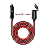 USB Power Extension Cable 4 M Car USB Cigarette Lighter