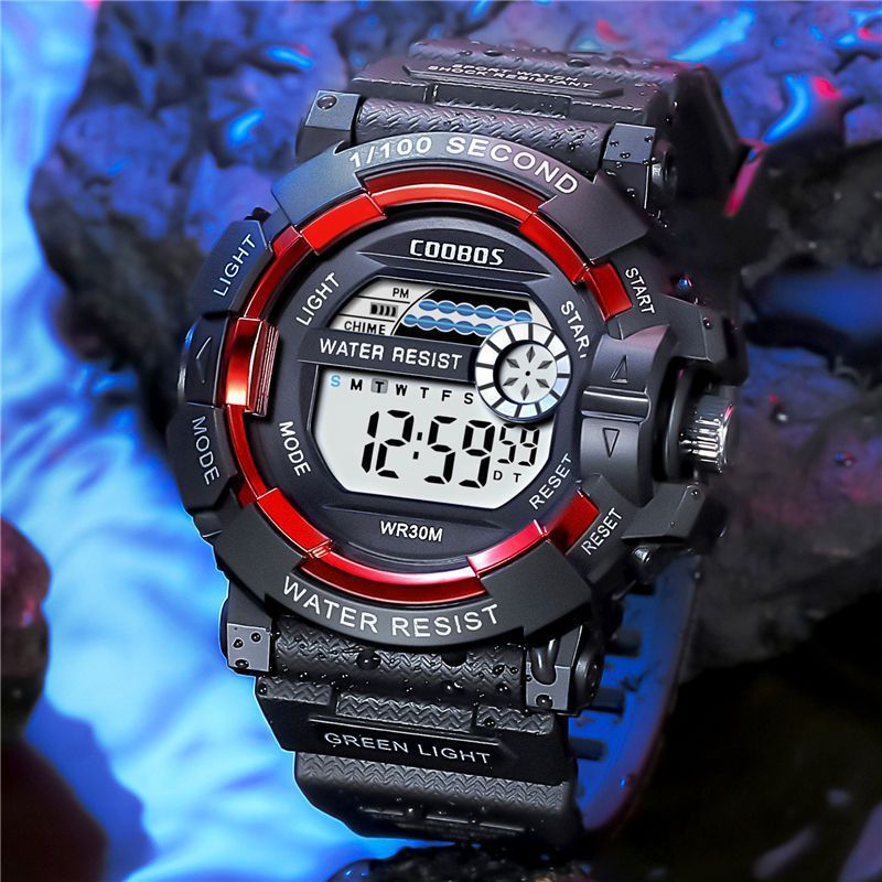 Waterproof Sports Electronic Luminous Men's And Women's Watch