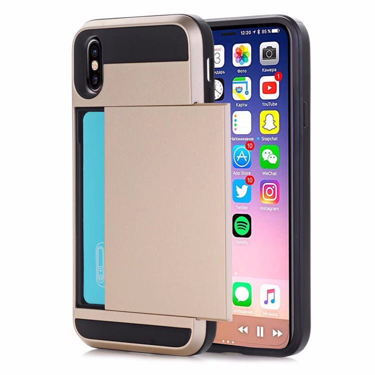 Slide Card Phone Case Protective Cover