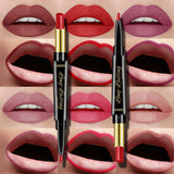 Moisturizing matte matte double-ended lipstick