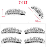 Double magnetic trimagnetic magnet false eyelash 24P full eye four sharpener magnetic eyelashes.