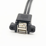 USB 20 Cable Dual-port USB Extension Cord