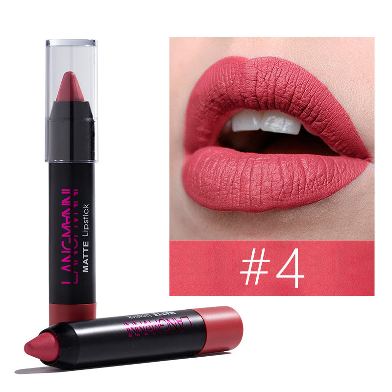 Langmanni waterproof non-stick cup velvet lipstick