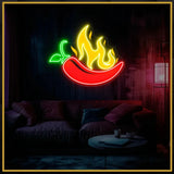 Hot Chilli UV Neon Sign